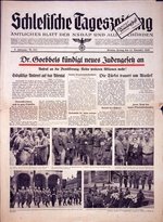 „Schlesische Tageszeitung“ vom 11. November 1938, Reproduktion Gedenkstätte Deutscher Widerstand